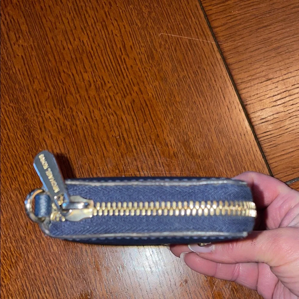 Michael Kors Dark Blue Zip Wallet